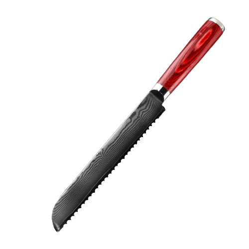 Couteau à Pain Japonais Rouge