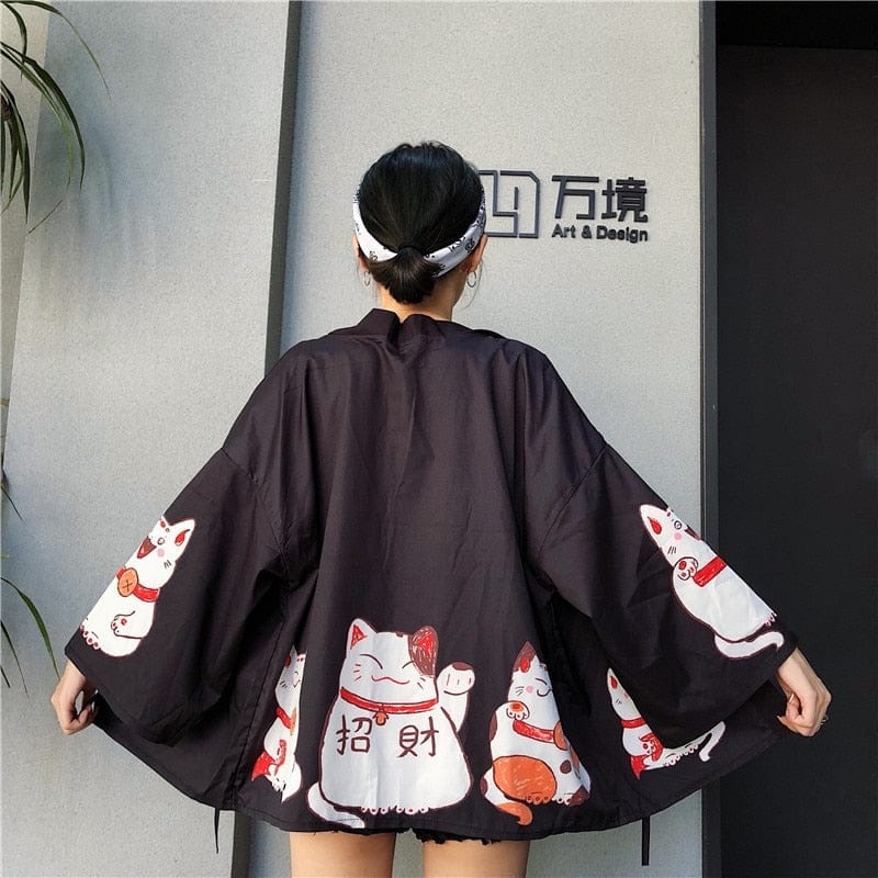 Kimono japonais </br> Femme Neko - Nekketsu