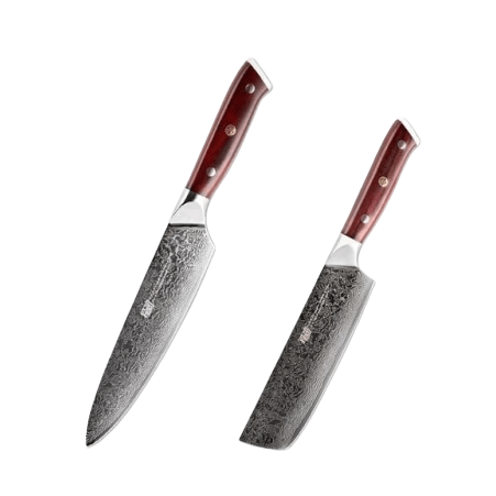 Set de Couteaux Japonais en Damas – La Cuisine de Mimi